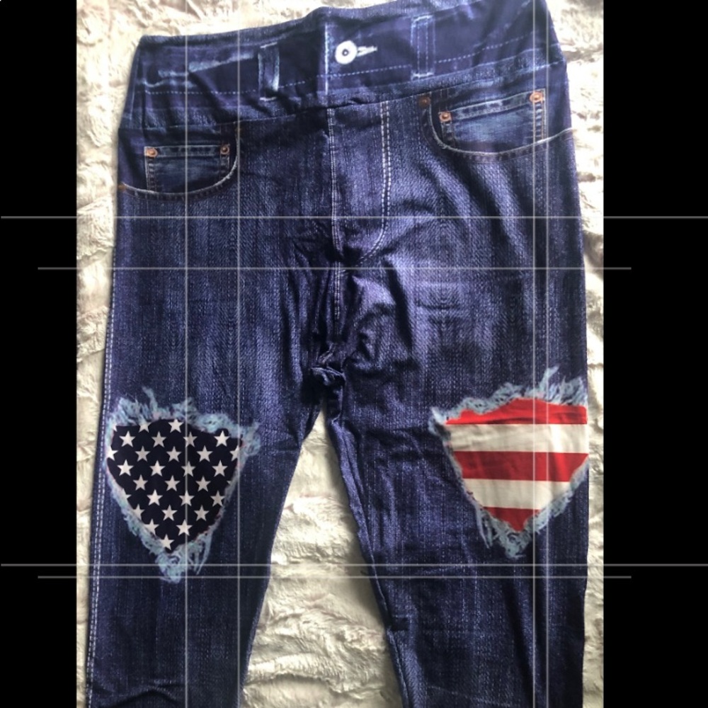 One size jegging capris